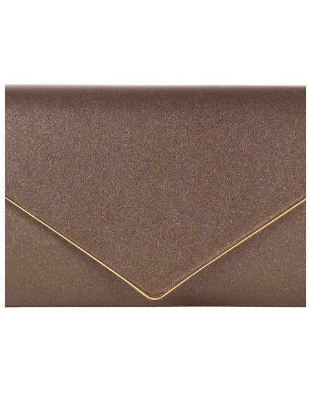 Glitterclutch met metalen detail en kettingschouderriem van Rinascimento