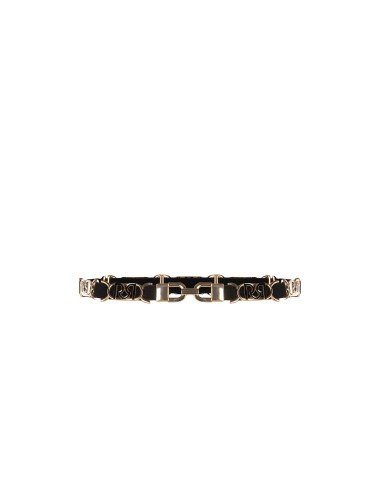 Smalle elastische riem met gespen met RR Rinascimento-logo