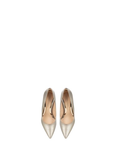 Glitter pumps met stilettohakken en hoge metalen hak van Rinascimento