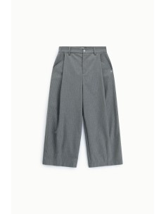 Gestreepte cropped palazzobroek met hoge taille, alstublieft 2