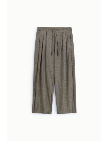 Palazzo-broek met plooien en verstelbare tailleband Please