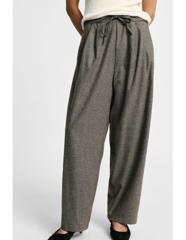 Palazzo-broek met plooien en verstelbare tailleband Please