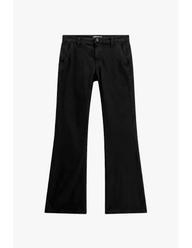 Flare-fit broek met uitlopende zoom en chinozakken Please
