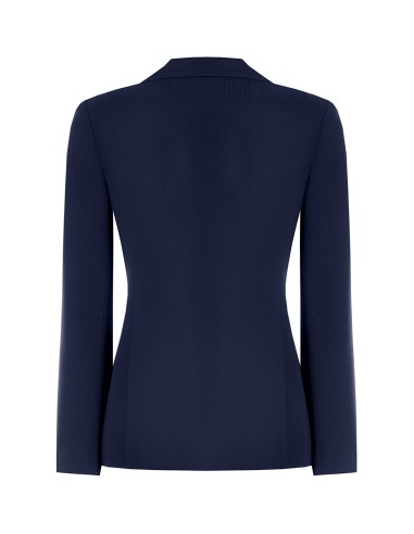Rinascimento Studio krijtstreep-dubbelrijige blazer van crêpe