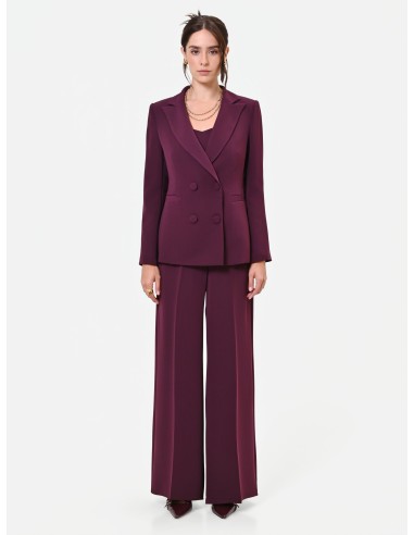 Rinascimento Studio krijtstreep-dubbelrijige blazer van crêpe