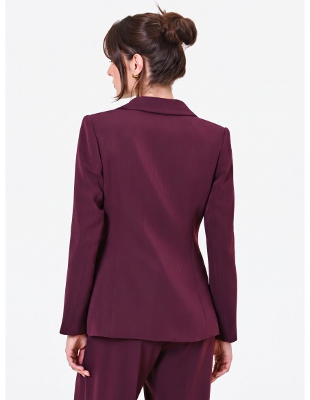 Rinascimento Studio krijtstreep-dubbelrijige blazer van crêpe