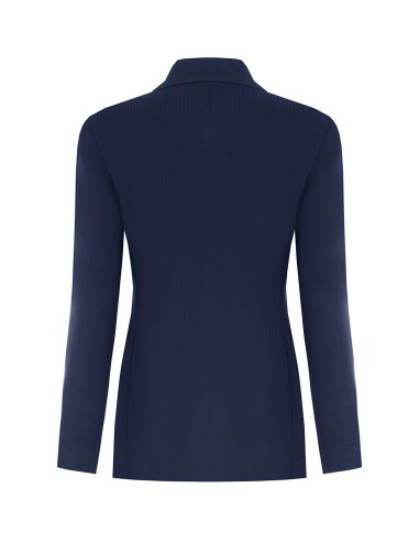 Rinascimento Studio-krijtstreepblazer met één rij knopen van crêpe