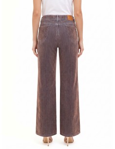 Fluwelen wide-leg-jeans Rinascimento 2