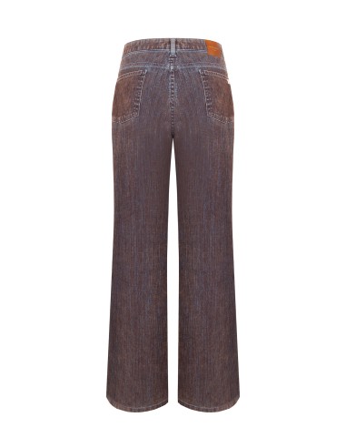 Fluwelen wide-leg-jeans Rinascimento