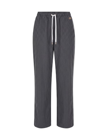 Gestreepte pantalon met kanten inzetstuk van Liu Jo