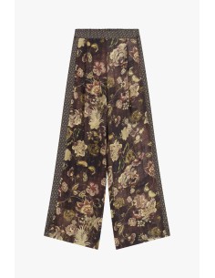 Dixie Palazzo-broek met bloemenprint en hoge taille
