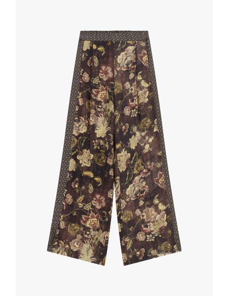 Dixie Palazzo-broek met bloemenprint en hoge taille