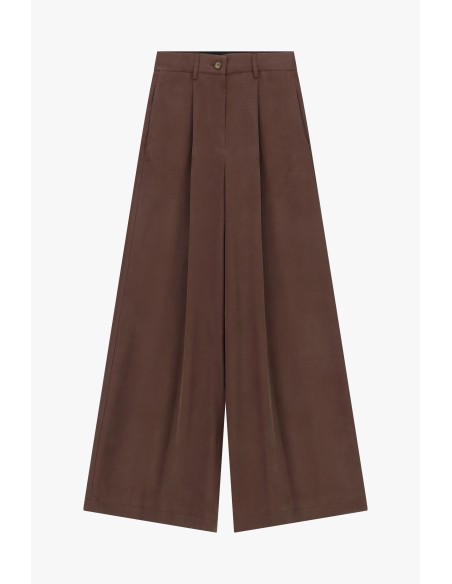 Dixie Palazzo-broek met hoge taille en plooien