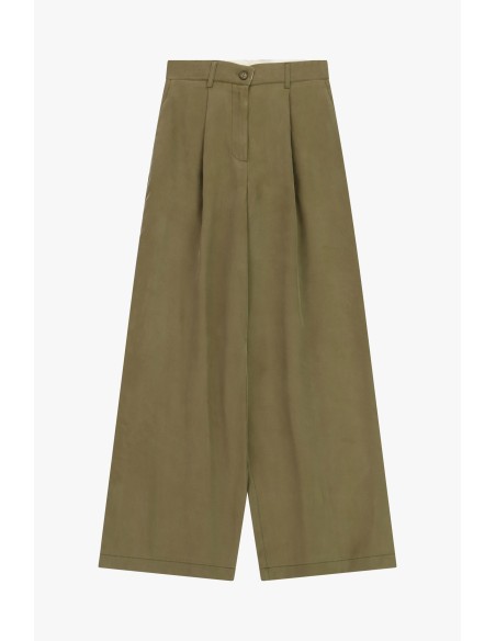 Dixie Palazzo-broek met hoge taille en plooien