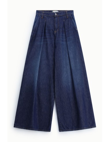 Wijde jeans met plooien en hoge taille Please
