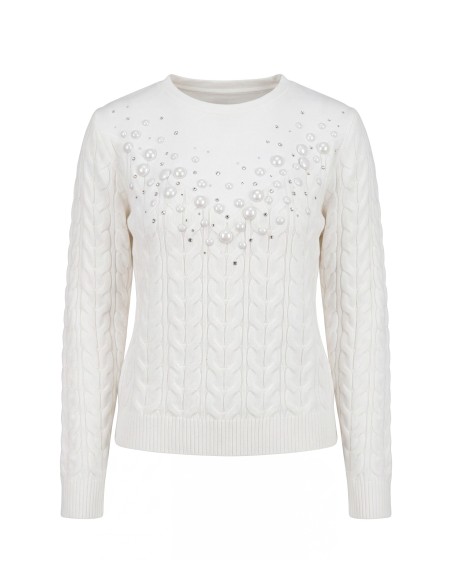Liu Jo-trui met tweedelige look