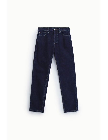 Rechte jeans met contrasterende stiksels Please