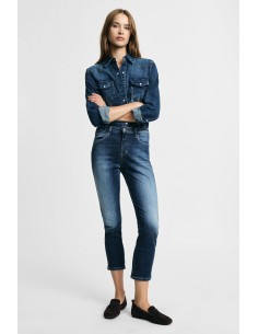 Rechte jeans met gewassen effect Please