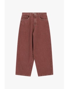 Please jeans met wijde pijpen, cropped fit en vijf zakken 2