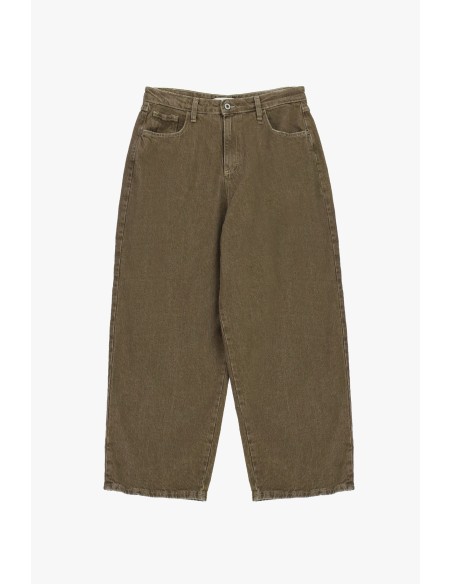 Please jeans met wijde pijpen, cropped fit en vijf zakken