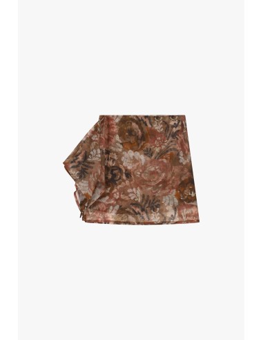 Korte rok met bloemenprint in aquareleffect, alstublieft