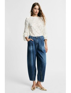 Balloon-fit jeans met ritsen bij de enkels, alsjeblieft