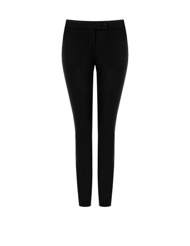Skinny broek van scuba-crêpe met bijpassende knoop - Rinascimento