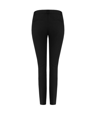 Skinny broek van scuba-crêpe met bijpassende knoop - Rinascimento