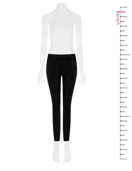 Skinny broek van scuba-crêpe met bijpassende knoop - Rinascimento