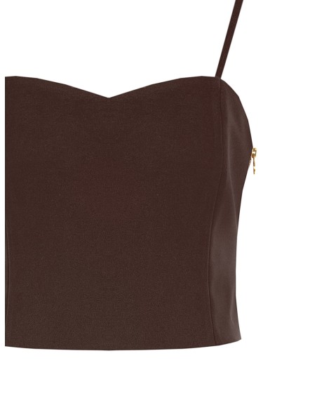Bandeau-croptop van technische stof van Rinascimento