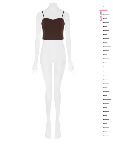 Bandeau-croptop van technische stof van Rinascimento