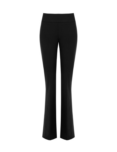 Uitlopende broek van scuba crêpe met tailleband van Rinascimento