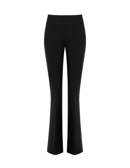 Uitlopende broek van scuba crêpe met tailleband van Rinascimento