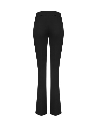 Uitlopende broek van scuba crêpe met tailleband van Rinascimento