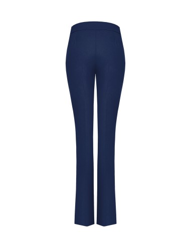 Uitlopende broek van scuba crêpe met tailleband van Rinascimento