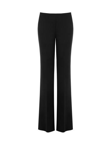 Rechte broek van scuba-crêpe met elastische taille – Rinascimento