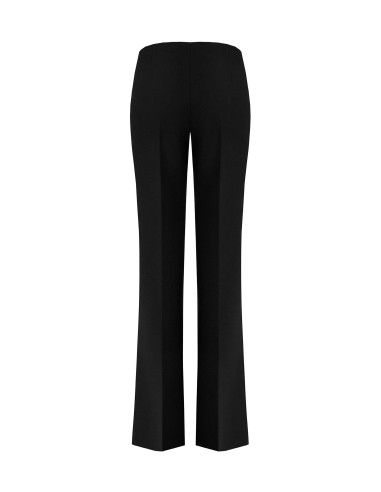 Rechte broek van scuba-crêpe met elastische taille – Rinascimento