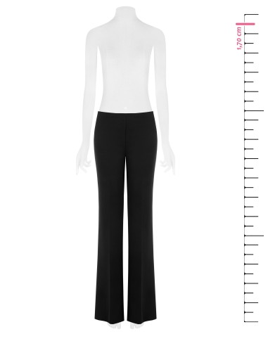 Rechte broek van scuba-crêpe met elastische taille – Rinascimento