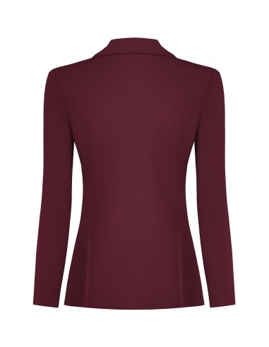Getailleerde blazer van cadistof met ton-sur-ton metalen knopen – Rinascimento