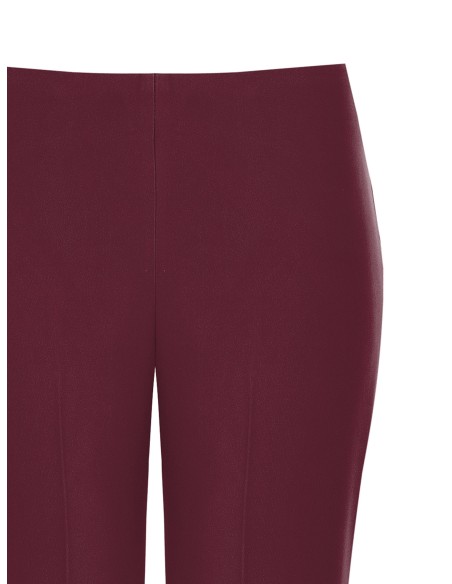 Wijde en uitlopende broek van cadistof zonder zakken Rinascimento