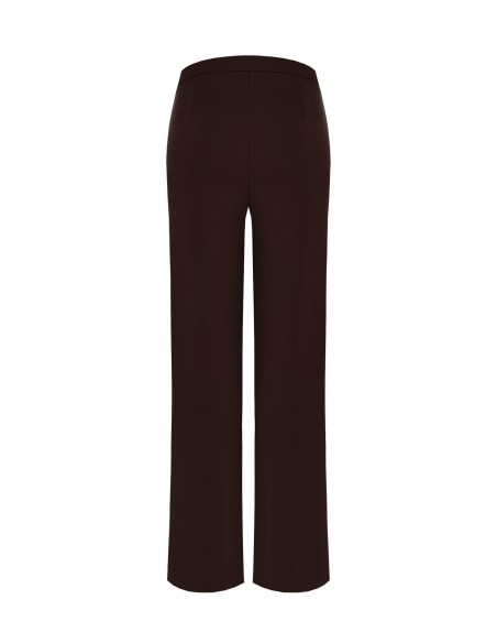 Palazzo-broek van scuba-crêpe met elastische taille Rinascimento
