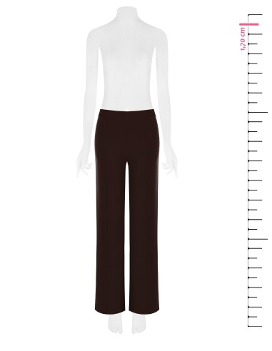 Palazzo-broek van scuba-crêpe met elastische taille Rinascimento