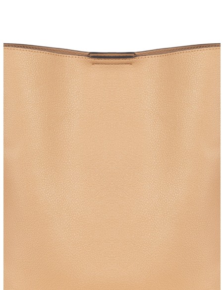 Maxi-handtas van imitatieleer met binnenpochette en afneembare schouderriem Rinascimento