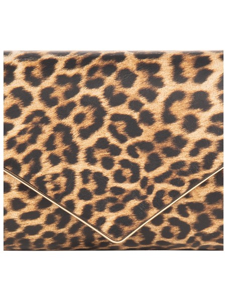 Glitterclutch met metalen detail en kettingschouderriem van Rinascimento