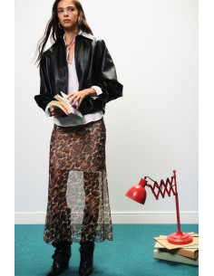 Lange dierenprintrok met transparante panelen van Dixie