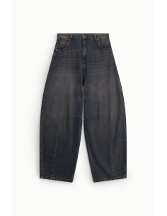 Balloon-fitjeans met stiksels aan de voorkant van Dixie 2