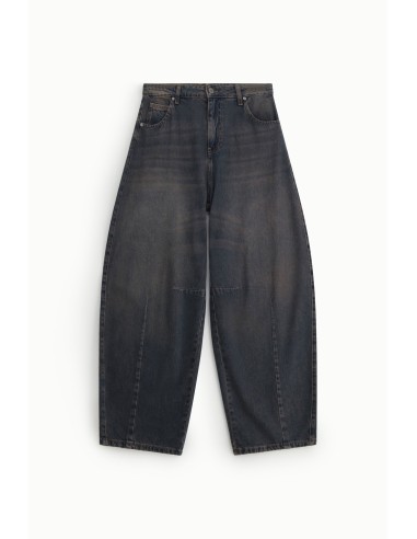 Balloon-fitjeans met stiksels aan de voorkant van Dixie