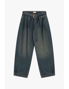 Paperbag-jeans met hoge taille en bijpassende riem van Dixie 2