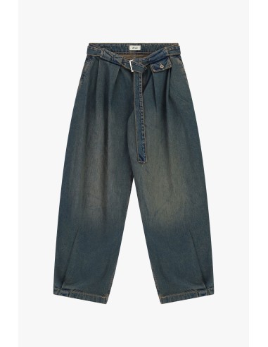 Paperbag-jeans met hoge taille en bijpassende riem van Dixie