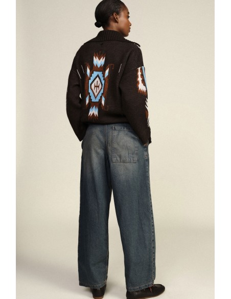 Paperbag-jeans met hoge taille en bijpassende riem van Dixie